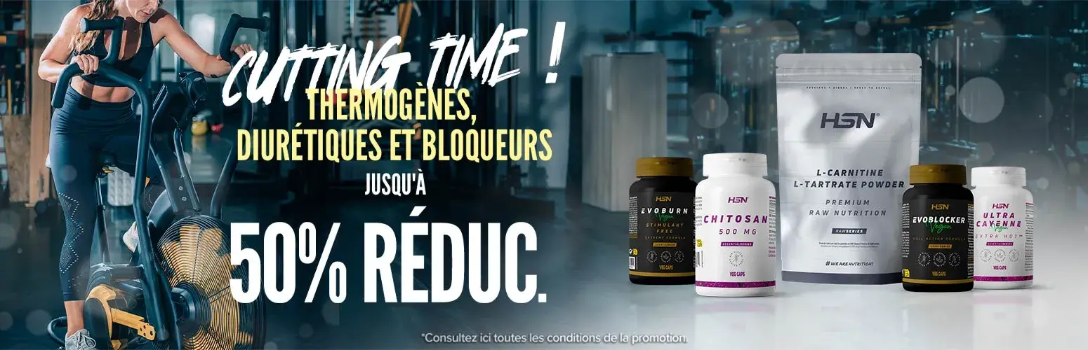 Jusqu'&agrave; 50% de R&eacute;duc. sur les Thermog&egrave;nes, Diur&eacute;tiques et Bloqueurs