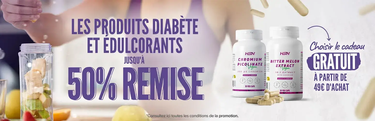 Jusqu’à 50 % Réduc. sur les Produits Diabète et Édulcorants
