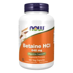BETAINE HCL 648mg - 120 veg caps