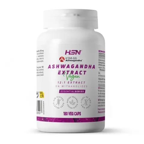 EXTRACTO DE ASHWAGANDHA KSM-66® (12:1) 300mg - 180 veg caps