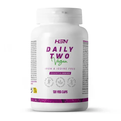 DAILY TWO MULTIVITAMIN (IRON AND IODINE FREE) - 120 veg caps