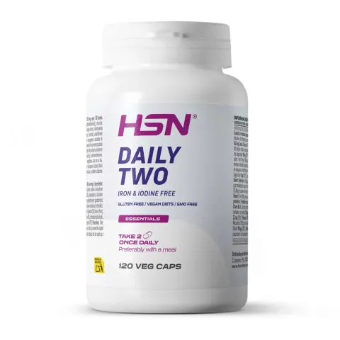 DAILY TWO MULTIVITAMINE (SANS FER NI IODE) - 120 veg caps DAILY TWO MULTIVITAMINE (SANS FER NI IODE) - 120 veg caps