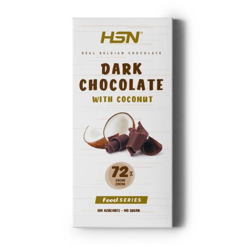 TABLETTE DE CHOCOLAT NOIR ET NOIX DE COCO SANS SUCRE AJOUTÉ - 100g
