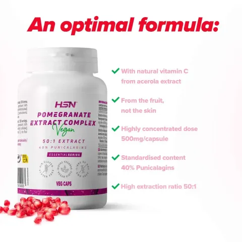 Pomegranate Extract in 500 mg Capsules