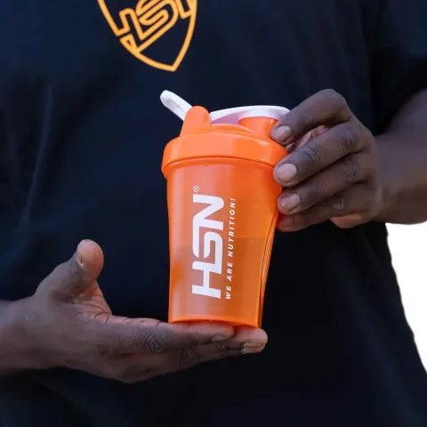SHAKER HSN WE ARE NUTRITION! BOULE À MÉLANGE 400ml ORANGE ET BLANCHE
