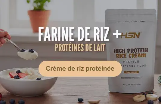 Crema de arroz proteica