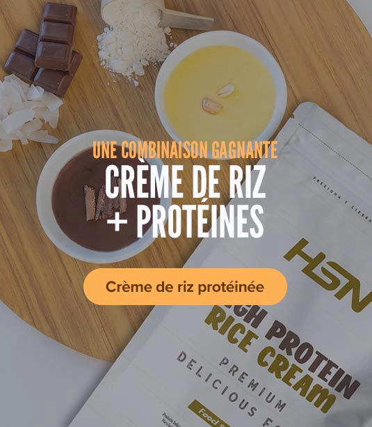 Crema de arroz proteica