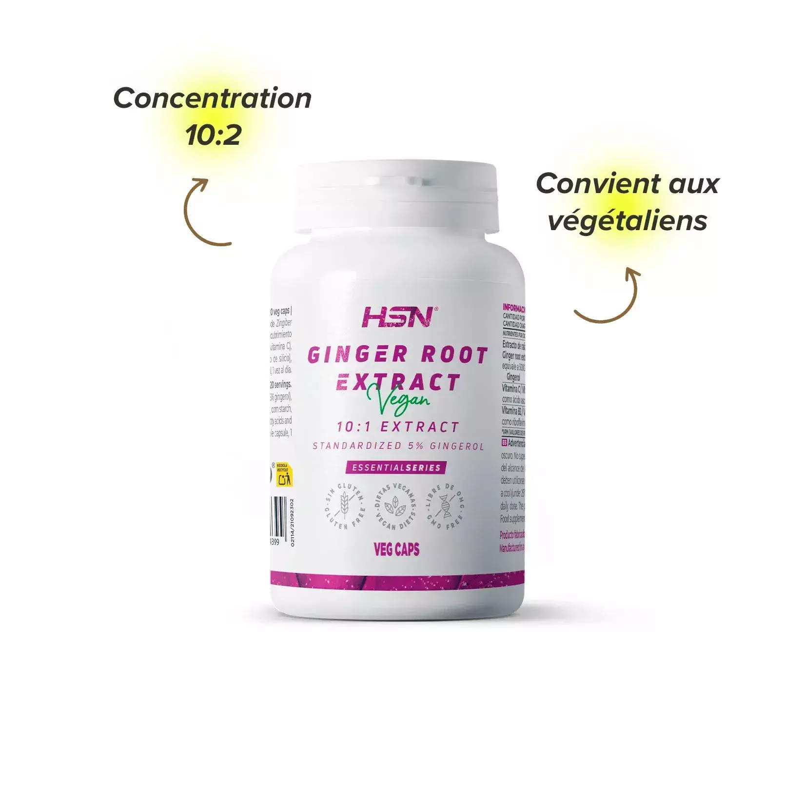 Caractéristiques du gingembre de chez HSN